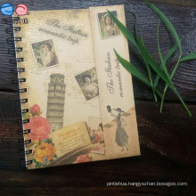 Recycled Magnetic Euramerican Style Kraftpaper Cover Spiral Notebook